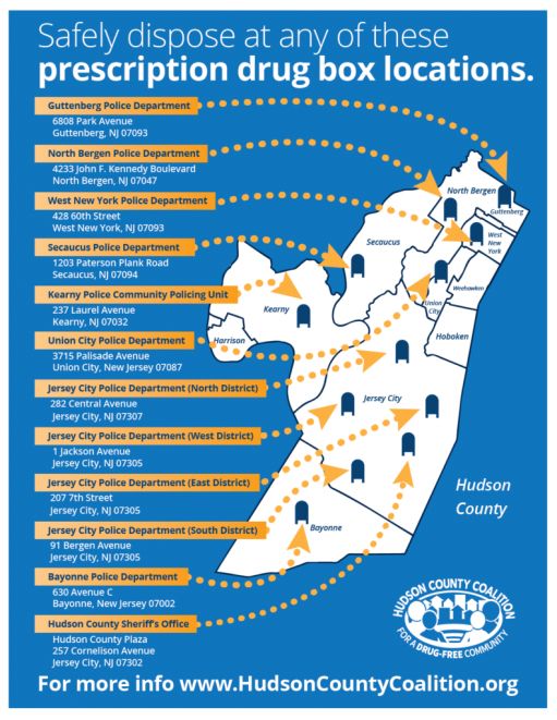 Prescription Drop Box Map Partners In Prevention